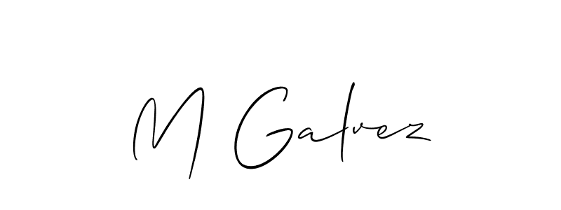 Check out images of Autograph of M Galvez name. Actor M Galvez Signature Style. Allison_Script is a professional sign style online. M Galvez signature style 2 images and pictures png