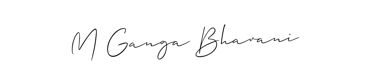 Check out images of Autograph of M Ganga Bhavani name. Actor M Ganga Bhavani Signature Style. Allison_Script is a professional sign style online. M Ganga Bhavani signature style 2 images and pictures png