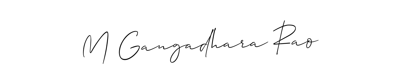 It looks lik you need a new signature style for name M Gangadhara Rao. Design unique handwritten (Allison_Script) signature with our free signature maker in just a few clicks. M Gangadhara Rao signature style 2 images and pictures png