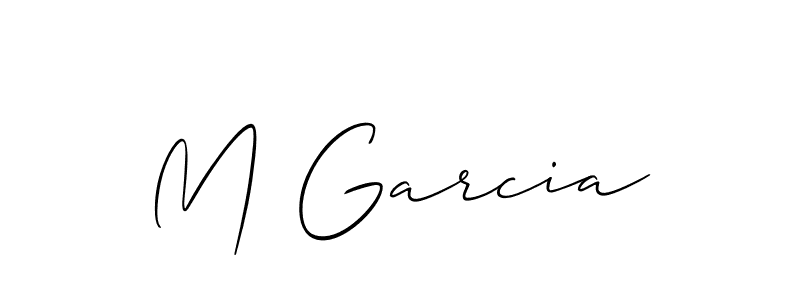 How to Draw M Garcia signature style? Allison_Script is a latest design signature styles for name M Garcia. M Garcia signature style 2 images and pictures png