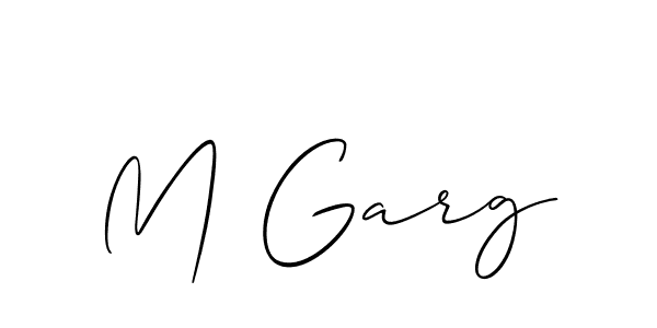 if you are searching for the best signature style for your name M Garg. so please give up your signature search. here we have designed multiple signature styles  using Allison_Script. M Garg signature style 2 images and pictures png