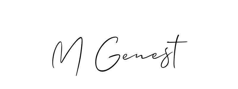 You can use this online signature creator to create a handwritten signature for the name M Genest. This is the best online autograph maker. M Genest signature style 2 images and pictures png