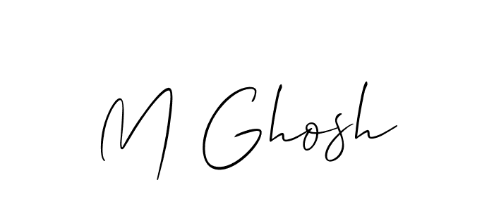 M Ghosh stylish signature style. Best Handwritten Sign (Allison_Script) for my name. Handwritten Signature Collection Ideas for my name M Ghosh. M Ghosh signature style 2 images and pictures png