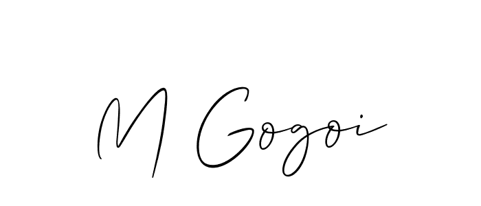 Similarly Allison_Script is the best handwritten signature design. Signature creator online .You can use it as an online autograph creator for name M Gogoi. M Gogoi signature style 2 images and pictures png