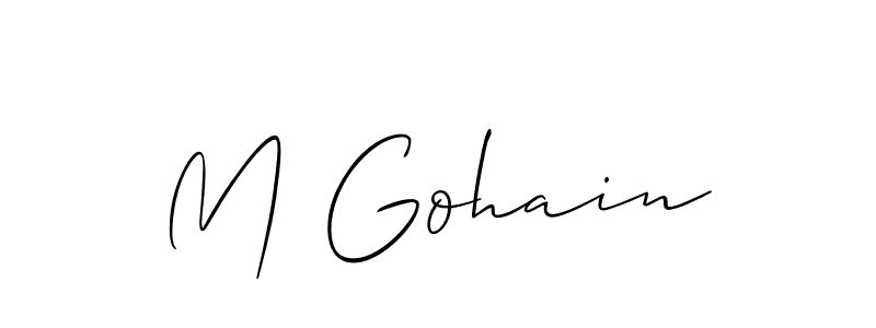 See photos of M Gohain official signature by Spectra . Check more albums & portfolios. Read reviews & check more about Allison_Script font. M Gohain signature style 2 images and pictures png