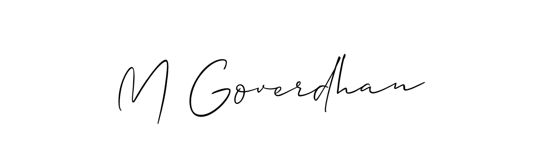 Once you've used our free online signature maker to create your best signature Allison_Script style, it's time to enjoy all of the benefits that M Goverdhan name signing documents. M Goverdhan signature style 2 images and pictures png