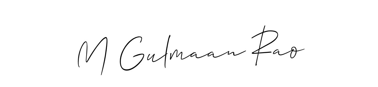 You can use this online signature creator to create a handwritten signature for the name M Gulmaan Rao. This is the best online autograph maker. M Gulmaan Rao signature style 2 images and pictures png