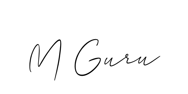 Make a short M Guru signature style. Manage your documents anywhere anytime using Allison_Script. Create and add eSignatures, submit forms, share and send files easily. M Guru signature style 2 images and pictures png