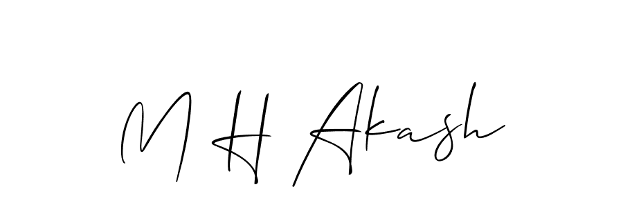 This is the best signature style for the M H Akash name. Also you like these signature font (Allison_Script). Mix name signature. M H Akash signature style 2 images and pictures png