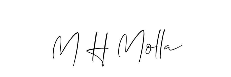 You can use this online signature creator to create a handwritten signature for the name M H Molla. This is the best online autograph maker. M H Molla signature style 2 images and pictures png