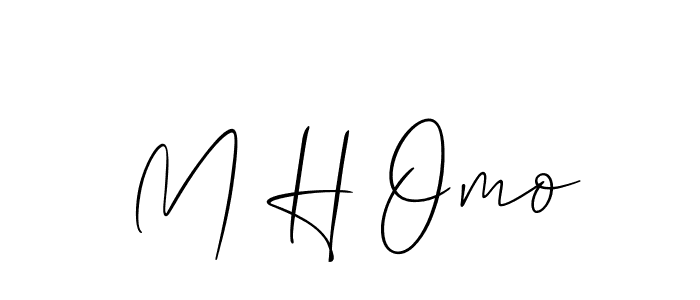 You should practise on your own different ways (Allison_Script) to write your name (M H Omo) in signature. don't let someone else do it for you. M H Omo signature style 2 images and pictures png