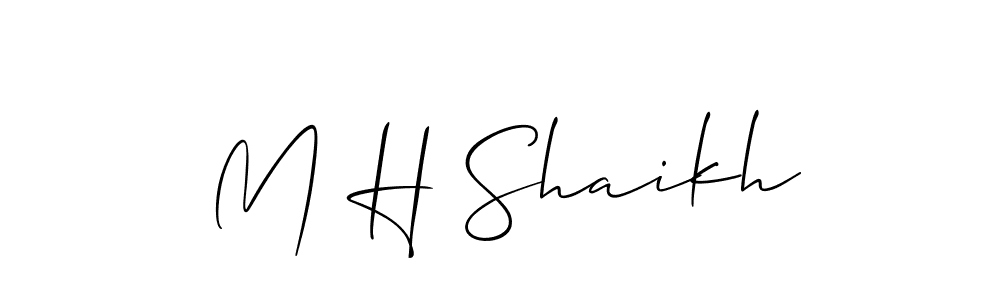 How to Draw M H Shaikh signature style? Allison_Script is a latest design signature styles for name M H Shaikh. M H Shaikh signature style 2 images and pictures png