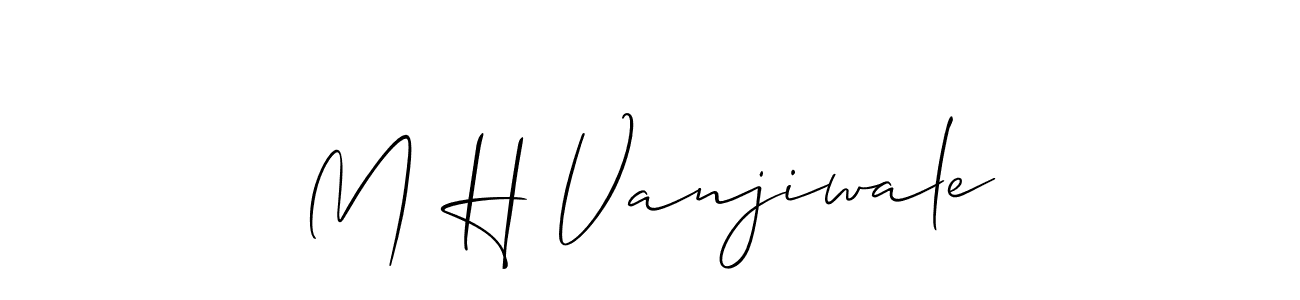 Make a short M H Vanjiwale signature style. Manage your documents anywhere anytime using Allison_Script. Create and add eSignatures, submit forms, share and send files easily. M H Vanjiwale signature style 2 images and pictures png