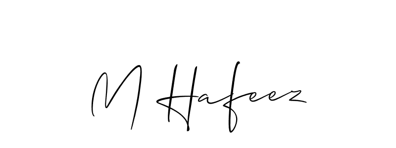 M Hafeez stylish signature style. Best Handwritten Sign (Allison_Script) for my name. Handwritten Signature Collection Ideas for my name M Hafeez. M Hafeez signature style 2 images and pictures png