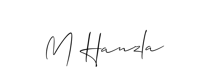 M Hanzla stylish signature style. Best Handwritten Sign (Allison_Script) for my name. Handwritten Signature Collection Ideas for my name M Hanzla. M Hanzla signature style 2 images and pictures png