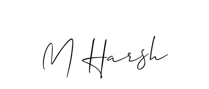 Make a short M Harsh signature style. Manage your documents anywhere anytime using Allison_Script. Create and add eSignatures, submit forms, share and send files easily. M Harsh signature style 2 images and pictures png