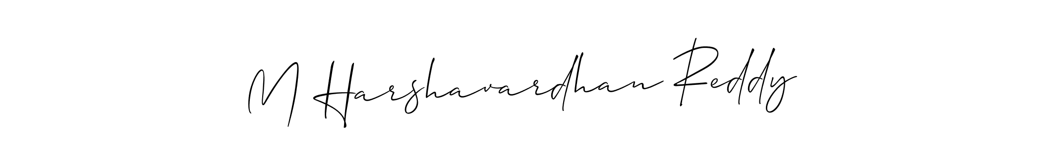 Design your own signature with our free online signature maker. With this signature software, you can create a handwritten (Allison_Script) signature for name M Harshavardhan Reddy. M Harshavardhan Reddy signature style 2 images and pictures png