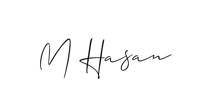 Make a short M Hasan signature style. Manage your documents anywhere anytime using Allison_Script. Create and add eSignatures, submit forms, share and send files easily. M Hasan signature style 2 images and pictures png