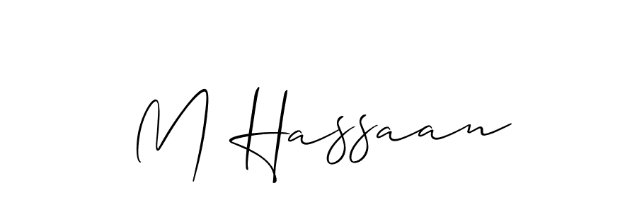 How to Draw M Hassaan signature style? Allison_Script is a latest design signature styles for name M Hassaan. M Hassaan signature style 2 images and pictures png
