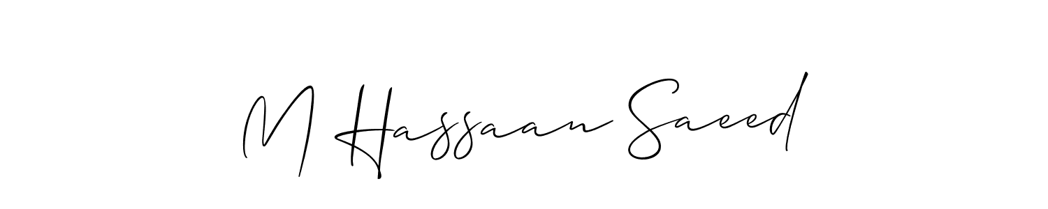 See photos of M Hassaan Saeed official signature by Spectra . Check more albums & portfolios. Read reviews & check more about Allison_Script font. M Hassaan Saeed signature style 2 images and pictures png