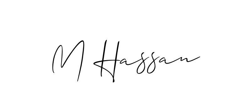 Best and Professional Signature Style for M Hassan. Allison_Script Best Signature Style Collection. M Hassan signature style 2 images and pictures png
