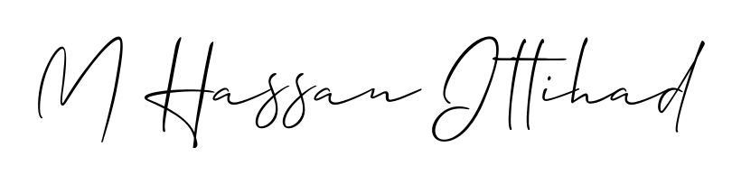 Achieve flawless digital penmanship with M Hassan Ittihad name in Allison_Script font. The perfect tool for creating online signatures. M Hassan Ittihad signature style 2 images and pictures png