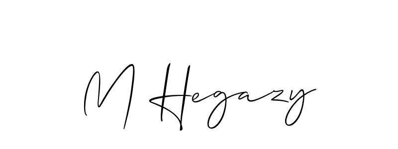 M Hegazy stylish signature style. Best Handwritten Sign (Allison_Script) for my name. Handwritten Signature Collection Ideas for my name M Hegazy. M Hegazy signature style 2 images and pictures png