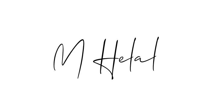 You can use this online signature creator to create a handwritten signature for the name M Helal. This is the best online autograph maker. M Helal signature style 2 images and pictures png
