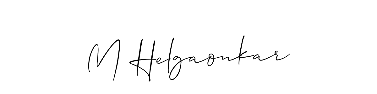 Check out images of Autograph of M Helgaonkar name. Actor M Helgaonkar Signature Style. Allison_Script is a professional sign style online. M Helgaonkar signature style 2 images and pictures png