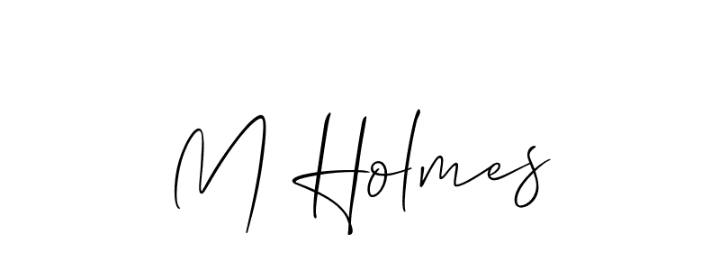 This is the best signature style for the M Holmes name. Also you like these signature font (Allison_Script). Mix name signature. M Holmes signature style 2 images and pictures png