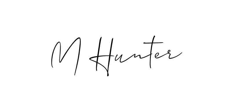 You can use this online signature creator to create a handwritten signature for the name M Hunter. This is the best online autograph maker. M Hunter signature style 2 images and pictures png