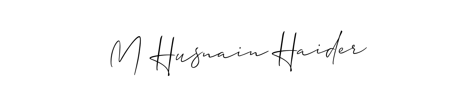 Make a beautiful signature design for name M Husnain Haider. Use this online signature maker to create a handwritten signature for free. M Husnain Haider signature style 2 images and pictures png