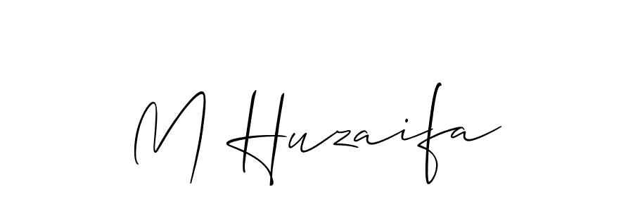 M Huzaifa stylish signature style. Best Handwritten Sign (Allison_Script) for my name. Handwritten Signature Collection Ideas for my name M Huzaifa. M Huzaifa signature style 2 images and pictures png