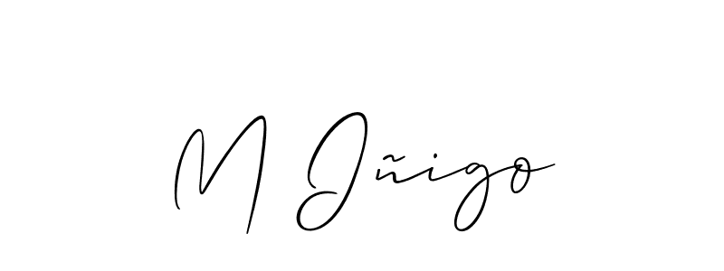 How to make M Iñigo signature? Allison_Script is a professional autograph style. Create handwritten signature for M Iñigo name. M Iñigo signature style 2 images and pictures png