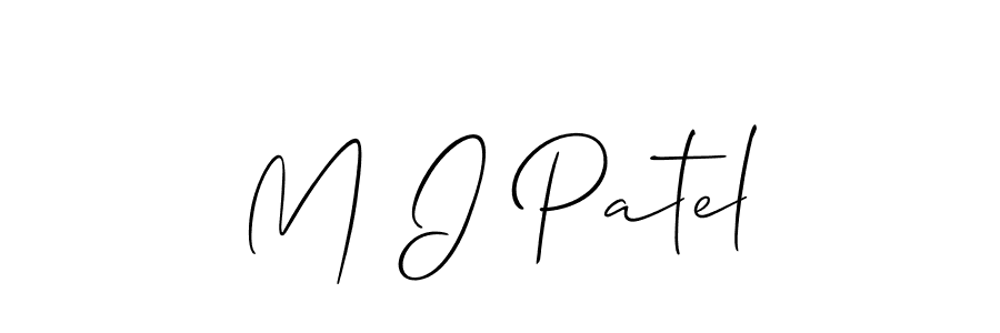 Also You can easily find your signature by using the search form. We will create M I Patel name handwritten signature images for you free of cost using Allison_Script sign style. M I Patel signature style 2 images and pictures png