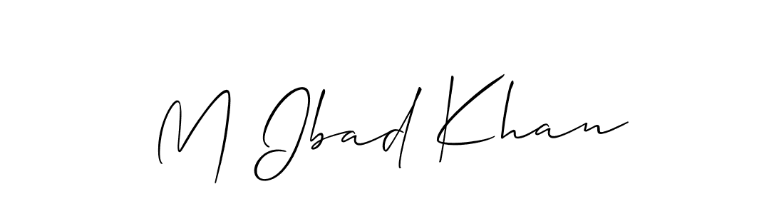 It looks lik you need a new signature style for name M Ibad Khan. Design unique handwritten (Allison_Script) signature with our free signature maker in just a few clicks. M Ibad Khan signature style 2 images and pictures png