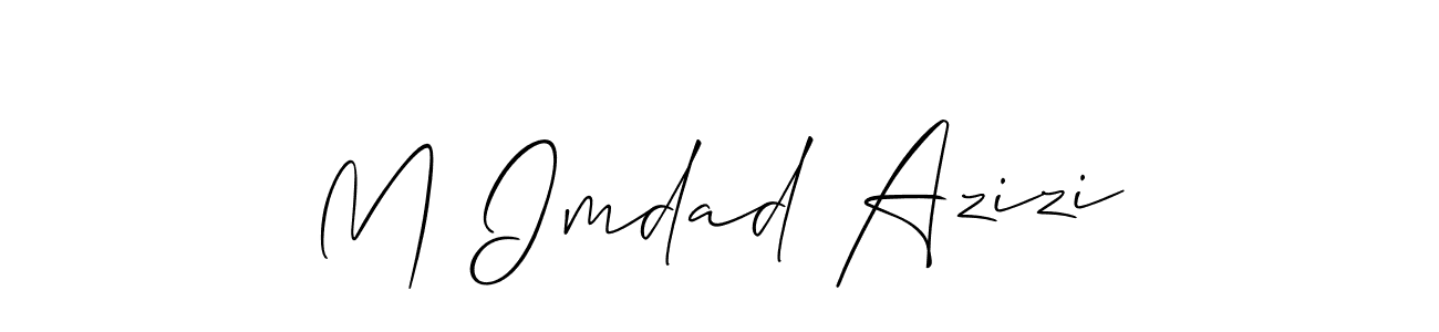 How to make M Imdad Azizi signature? Allison_Script is a professional autograph style. Create handwritten signature for M Imdad Azizi name. M Imdad Azizi signature style 2 images and pictures png