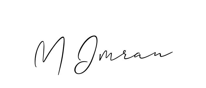 Also we have M Imran name is the best signature style. Create professional handwritten signature collection using Allison_Script autograph style. M Imran signature style 2 images and pictures png