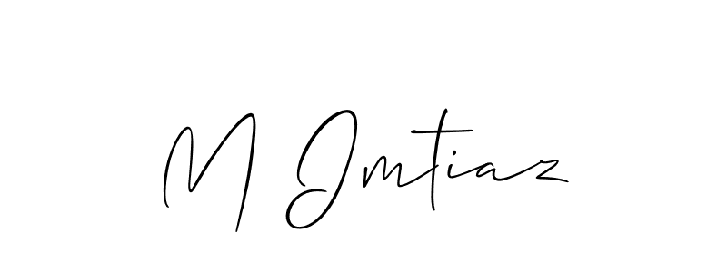 Also we have M Imtiaz name is the best signature style. Create professional handwritten signature collection using Allison_Script autograph style. M Imtiaz signature style 2 images and pictures png