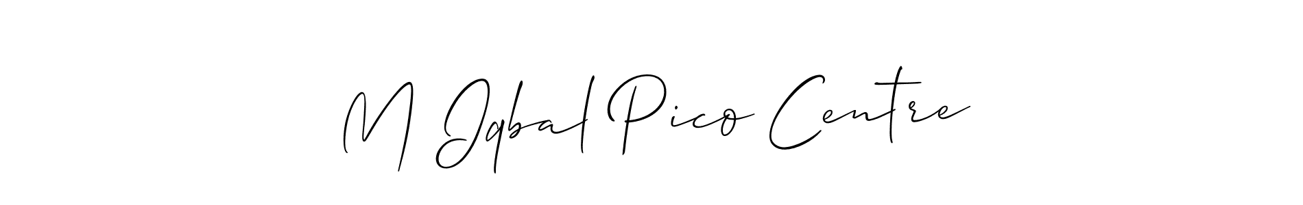 This is the best signature style for the M Iqbal Pico Centre name. Also you like these signature font (Allison_Script). Mix name signature. M Iqbal Pico Centre signature style 2 images and pictures png