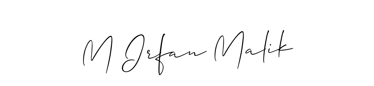 Make a beautiful signature design for name M Irfan Malik. Use this online signature maker to create a handwritten signature for free. M Irfan Malik signature style 2 images and pictures png