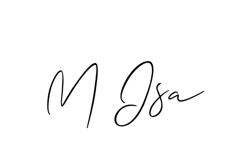 How to Draw M Isa signature style? Allison_Script is a latest design signature styles for name M Isa. M Isa signature style 2 images and pictures png