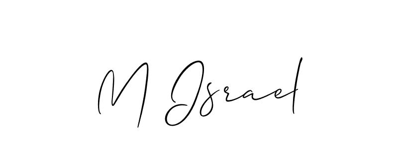 Similarly Allison_Script is the best handwritten signature design. Signature creator online .You can use it as an online autograph creator for name M Israel. M Israel signature style 2 images and pictures png