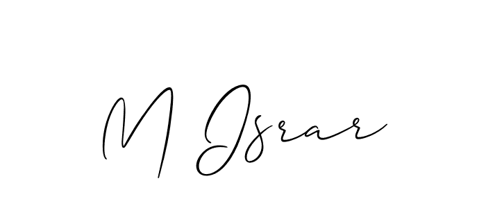 How to Draw M Israr signature style? Allison_Script is a latest design signature styles for name M Israr. M Israr signature style 2 images and pictures png