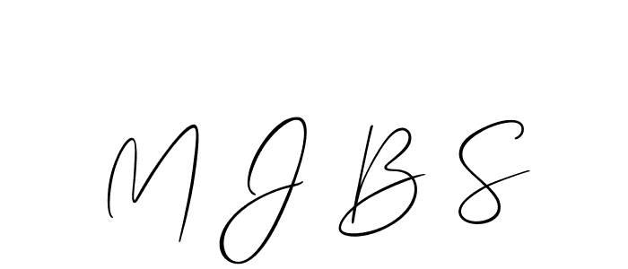You can use this online signature creator to create a handwritten signature for the name M J B S. This is the best online autograph maker. M J B S signature style 2 images and pictures png