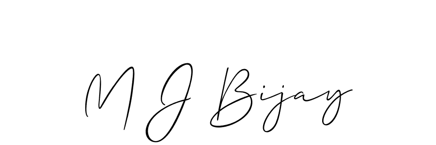 How to Draw M J Bijay signature style? Allison_Script is a latest design signature styles for name M J Bijay. M J Bijay signature style 2 images and pictures png