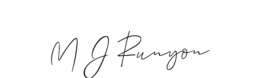 You can use this online signature creator to create a handwritten signature for the name M J Runyon. This is the best online autograph maker. M J Runyon signature style 2 images and pictures png