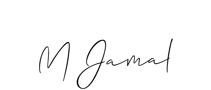 Make a beautiful signature design for name M Jamal. Use this online signature maker to create a handwritten signature for free. M Jamal signature style 2 images and pictures png