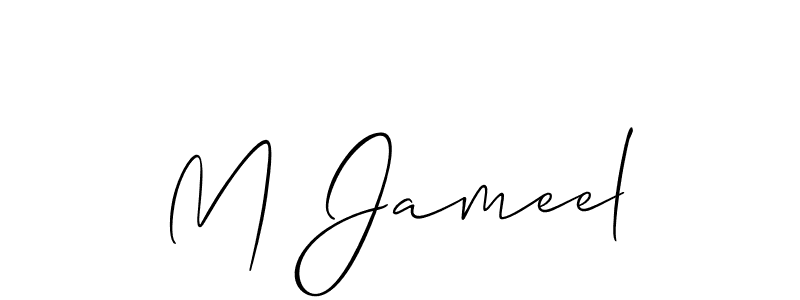 Best and Professional Signature Style for M Jameel. Allison_Script Best Signature Style Collection. M Jameel signature style 2 images and pictures png