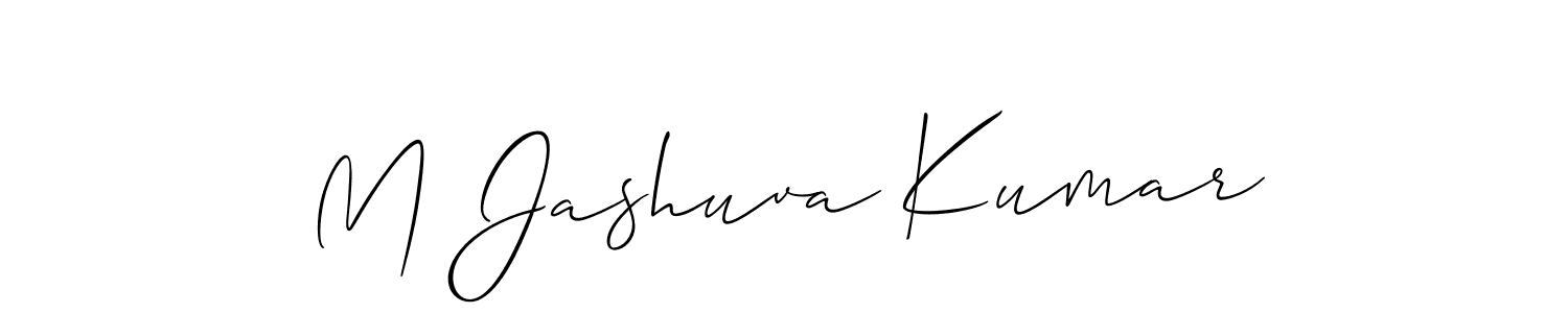 It looks lik you need a new signature style for name M Jashuva Kumar. Design unique handwritten (Allison_Script) signature with our free signature maker in just a few clicks. M Jashuva Kumar signature style 2 images and pictures png